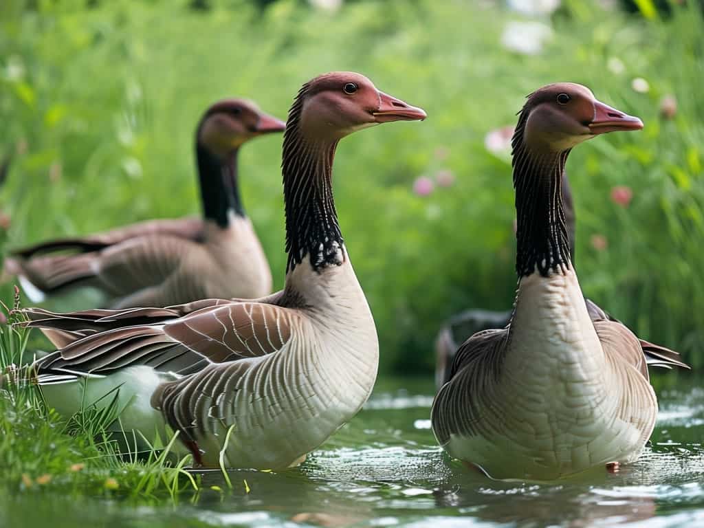 Geese in Nature