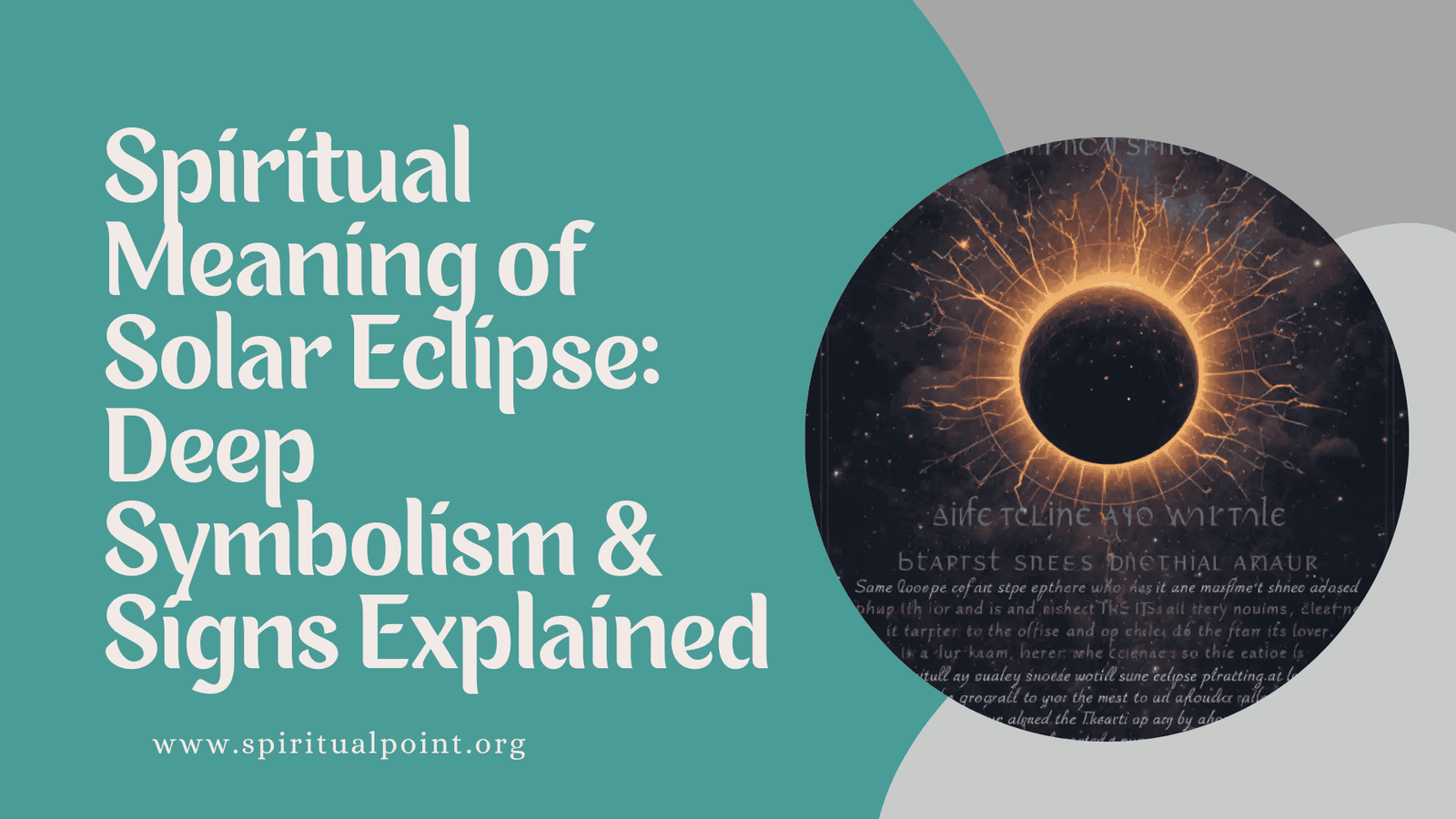 Spiritual Meaning of Solar Eclipse