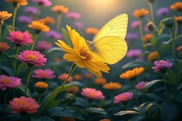 Seeing a Yellow Butterfly