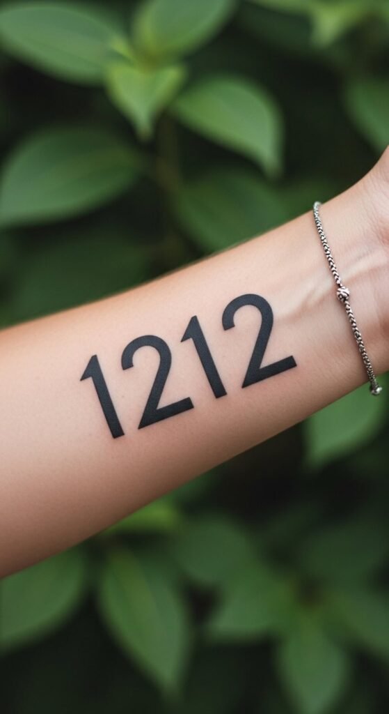 Angel Number 1212 Tattoo