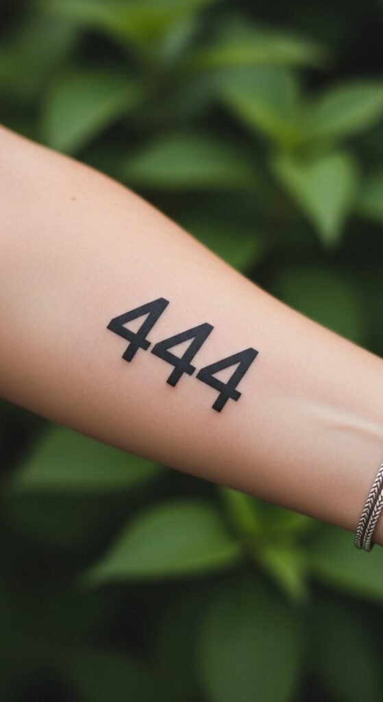 Angel Number 444 Tattoo