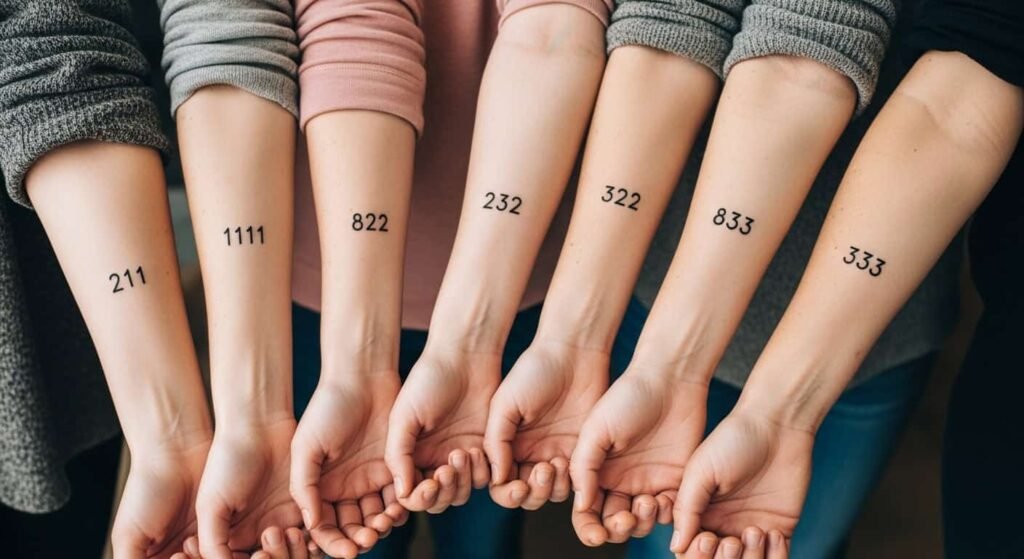 Angel Numbers Tattoo Ideas