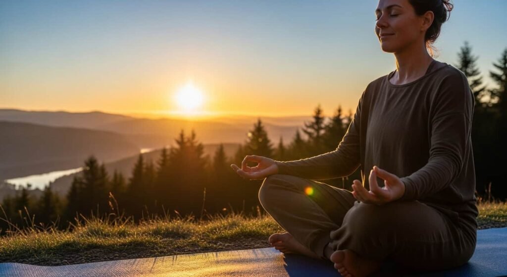 Mindful meditation for beginners outdoor practice