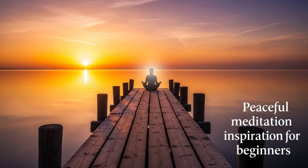 Peaceful meditation inspiration for beginners