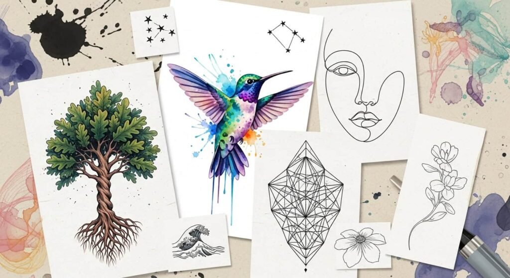 Creative tattoo ideas collage