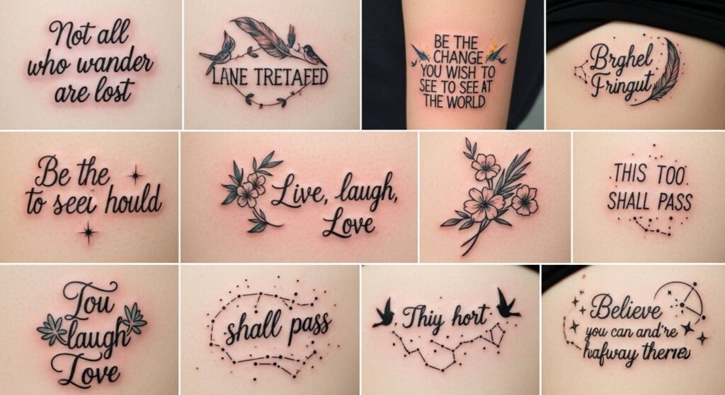 Inspirational Quote Tattoos