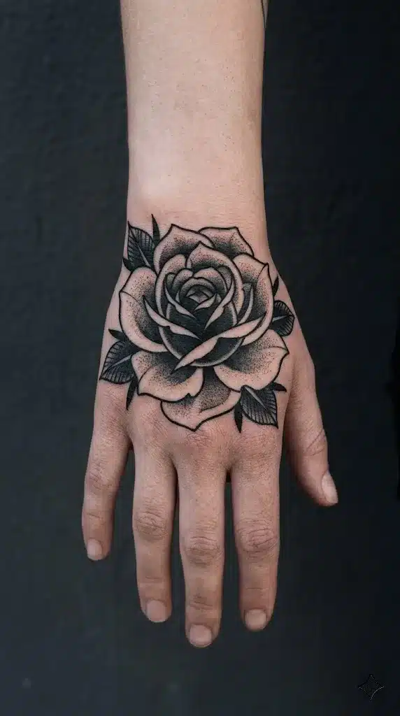 Bold Black Rose