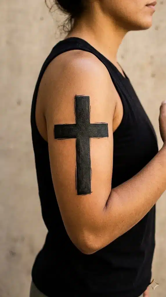 Bold Blackwork Cross