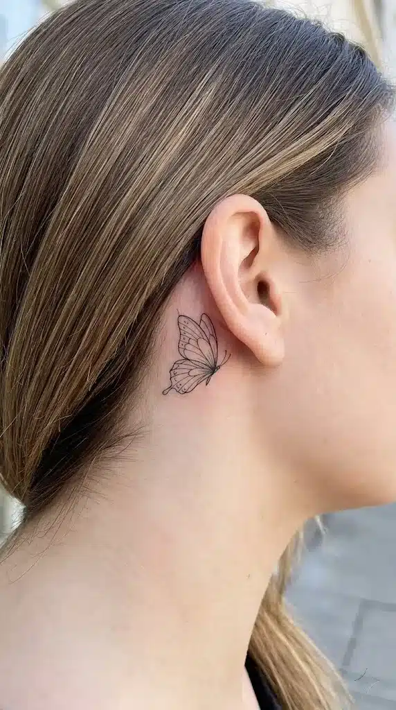 Delicate Fineline Butterfly
