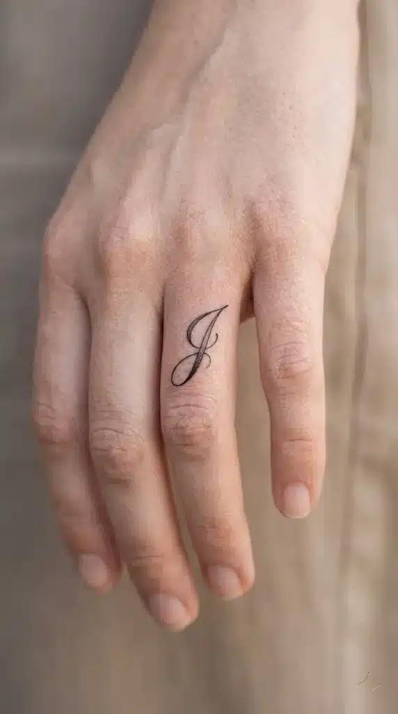 Elegant Script Initial 'J'