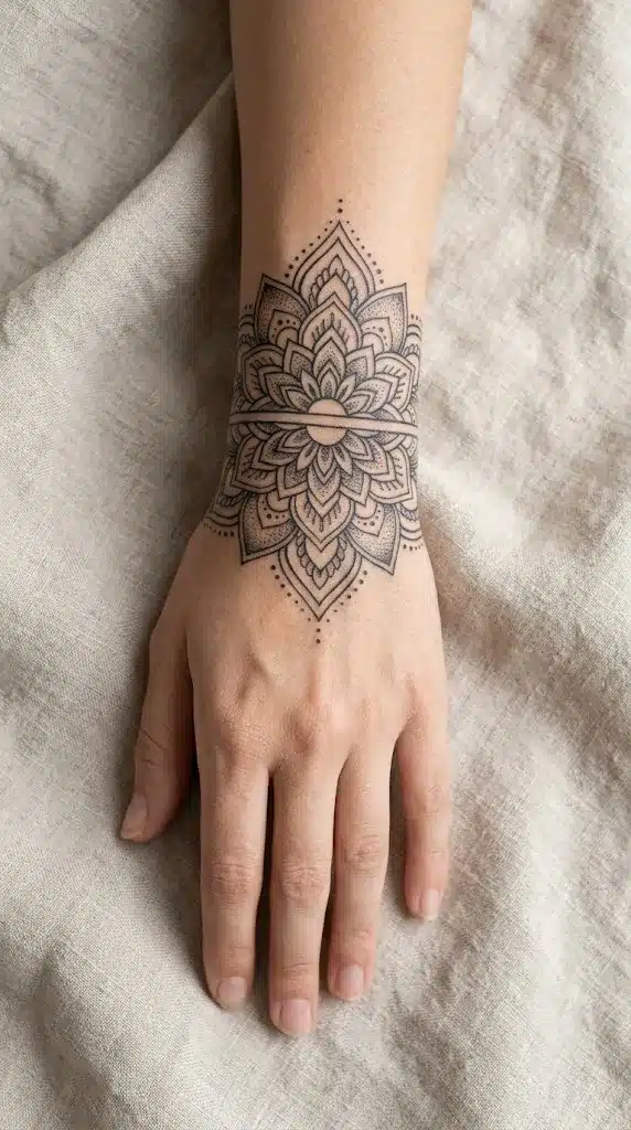 Ornamental Mandala Cuff