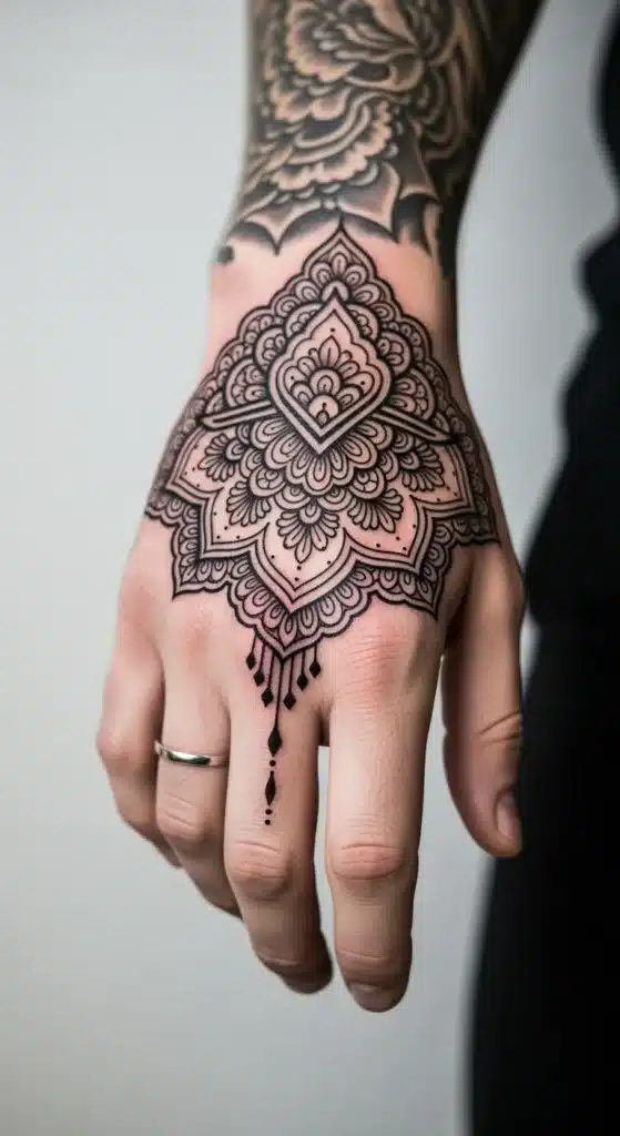 Ornate Henna-Inspired Pattern