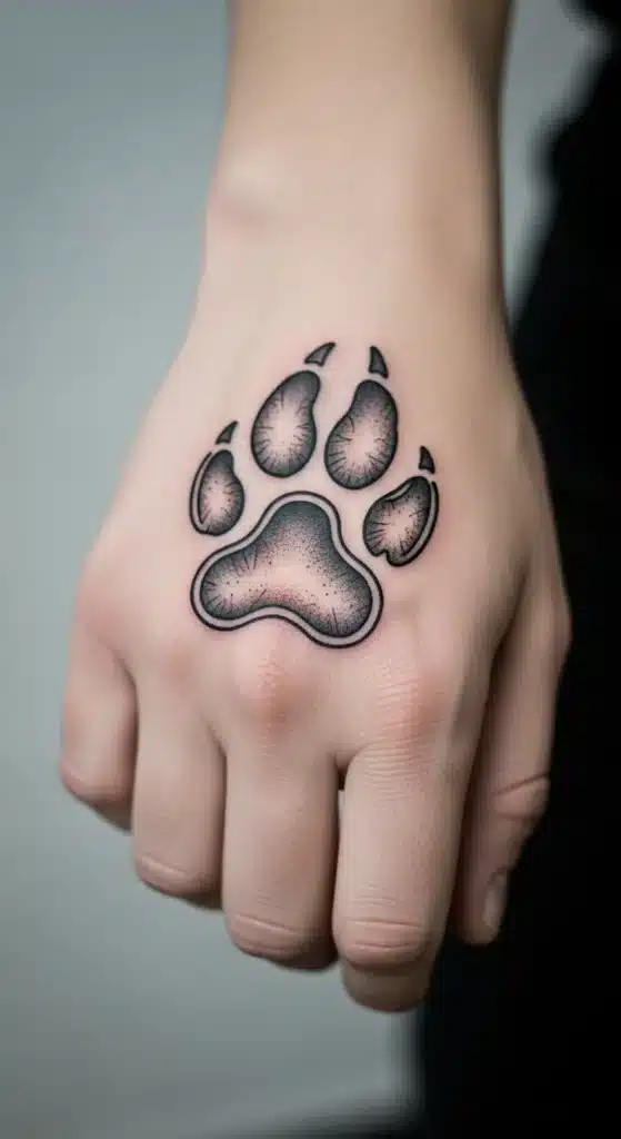 Paw Print Tattoo