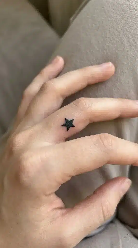 Solid Black Star