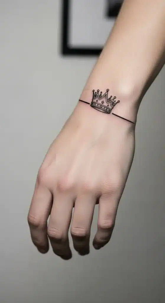 Tiny Crown on the Wrist Line