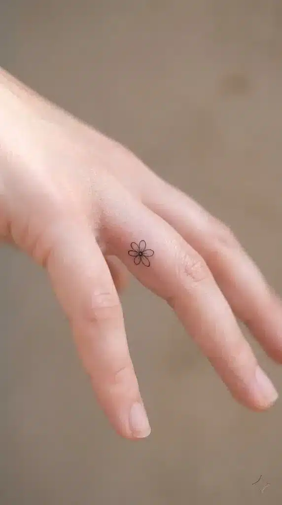 Tiny, Dainty Dot-work Flower