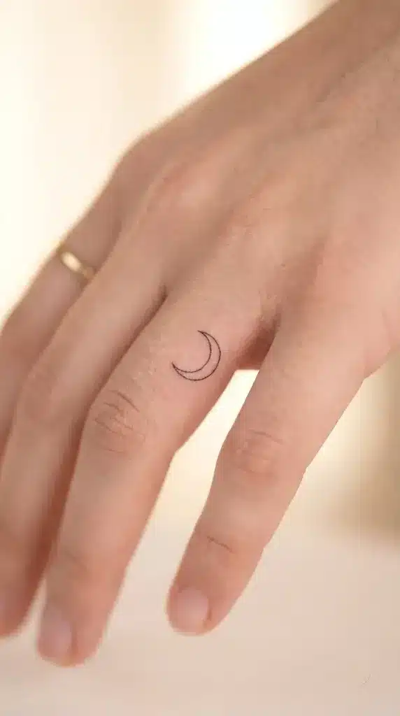 Tiny, Delicate Crescent Moon