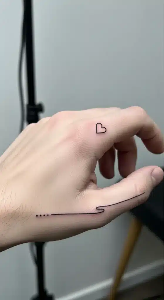 Tiny Heart on the Side of the Finger