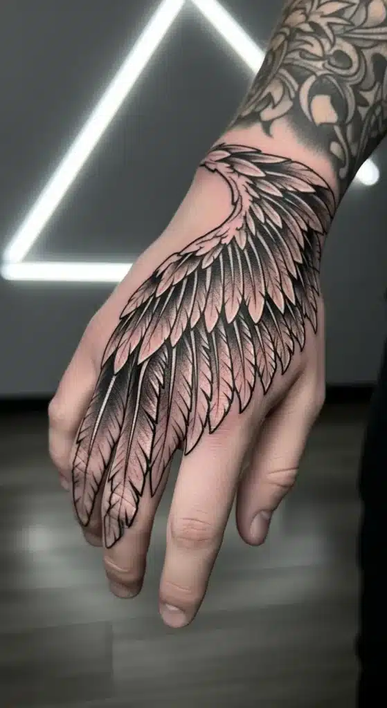 Wing Spread on Hand