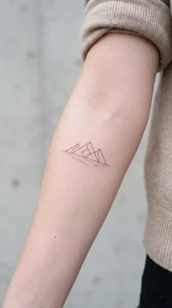 Abstract Fineline Mountain Range