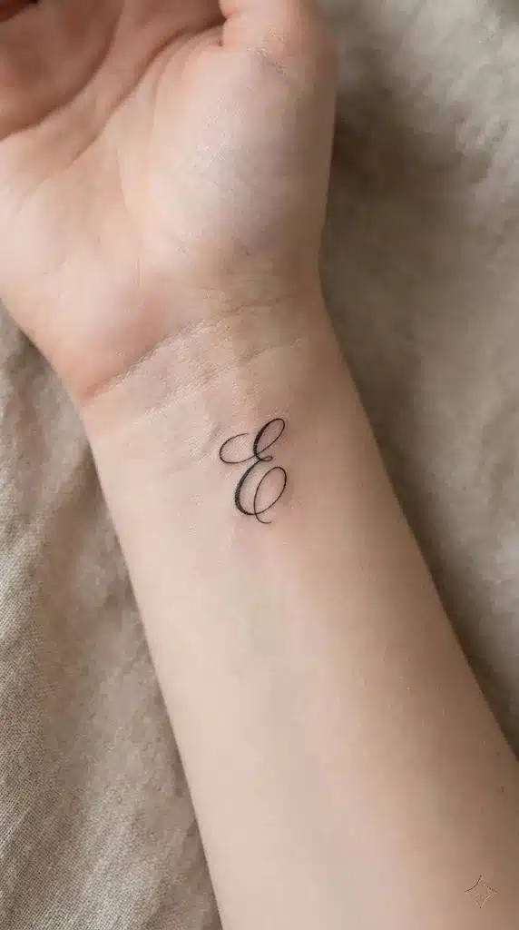 Elegant Handwritten Initial