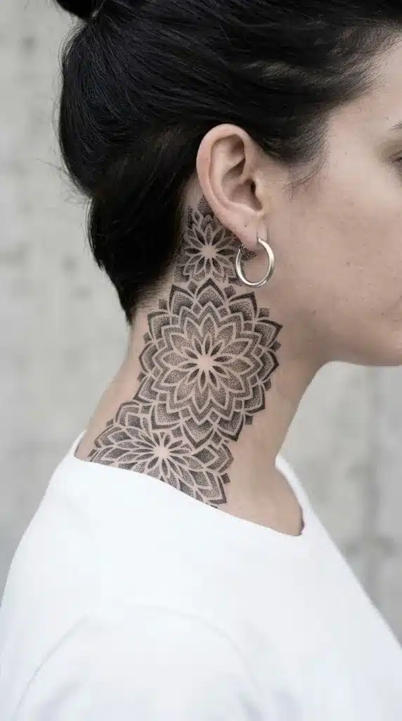 Geometric Ornamental Side-Neck