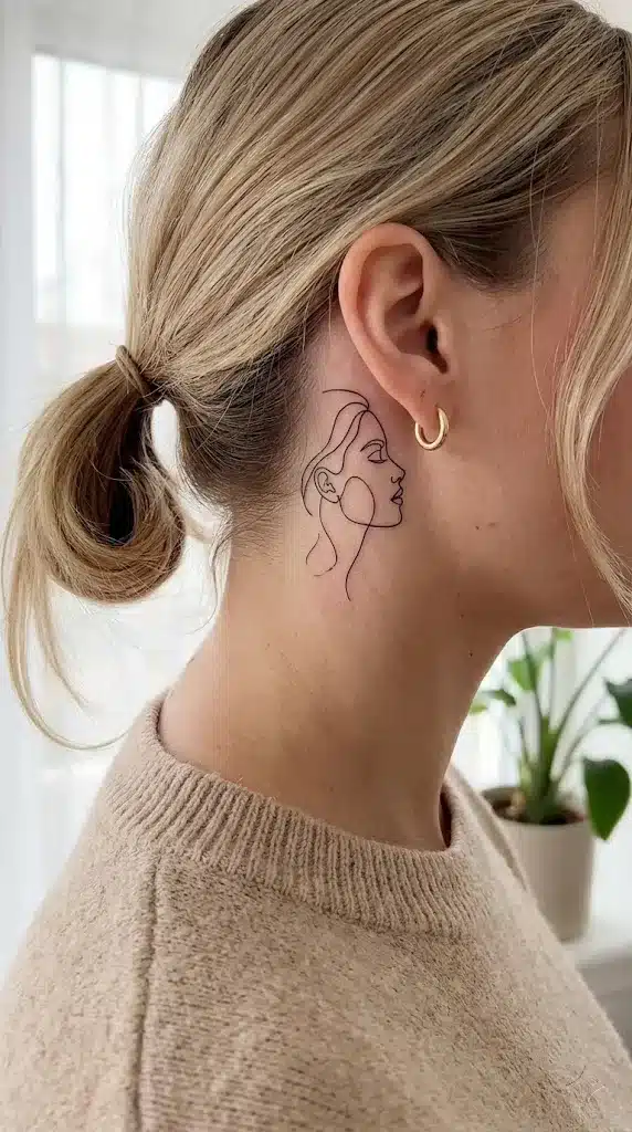 Minimalist Line-Art Profile