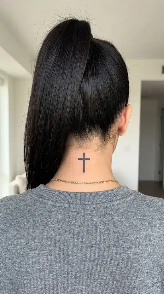Simple Cross at the Nape