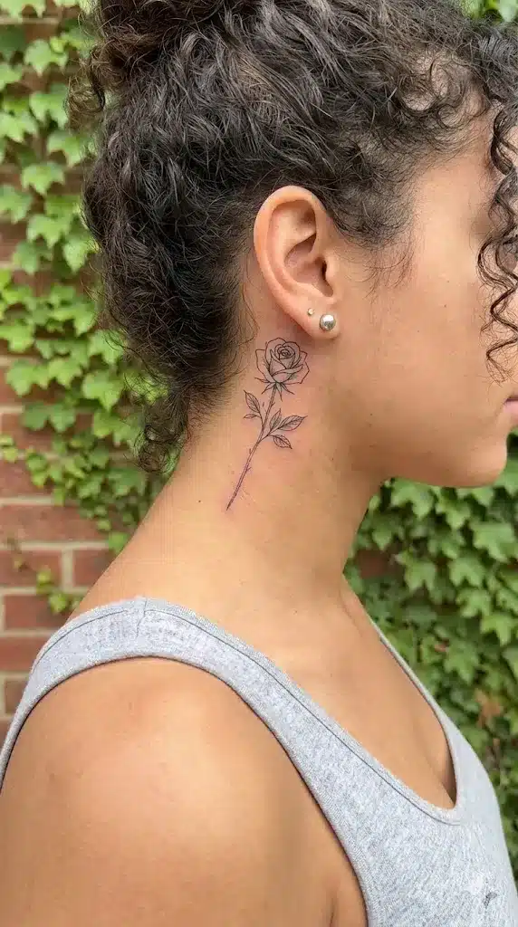 Single Stem Fine-Line Rose