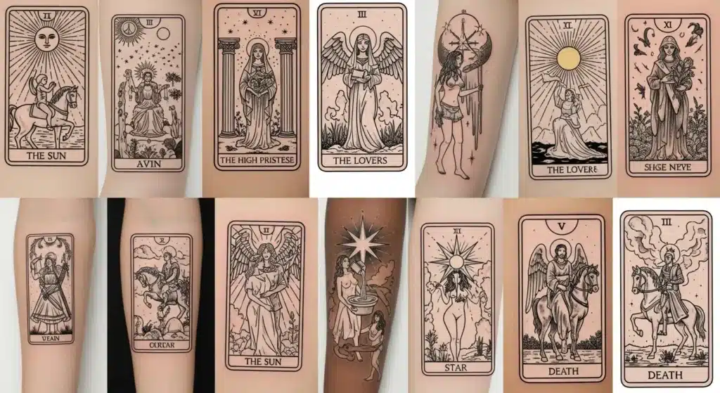 Tarot Card Tattoo Designs